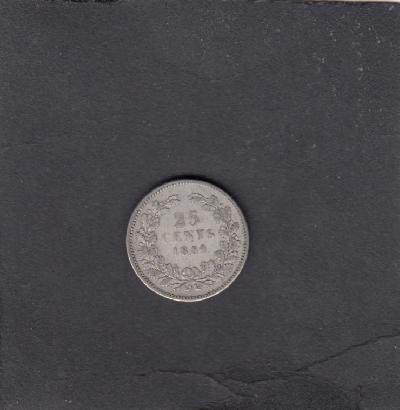 Beschrijving: 25 Cent WILLEM III